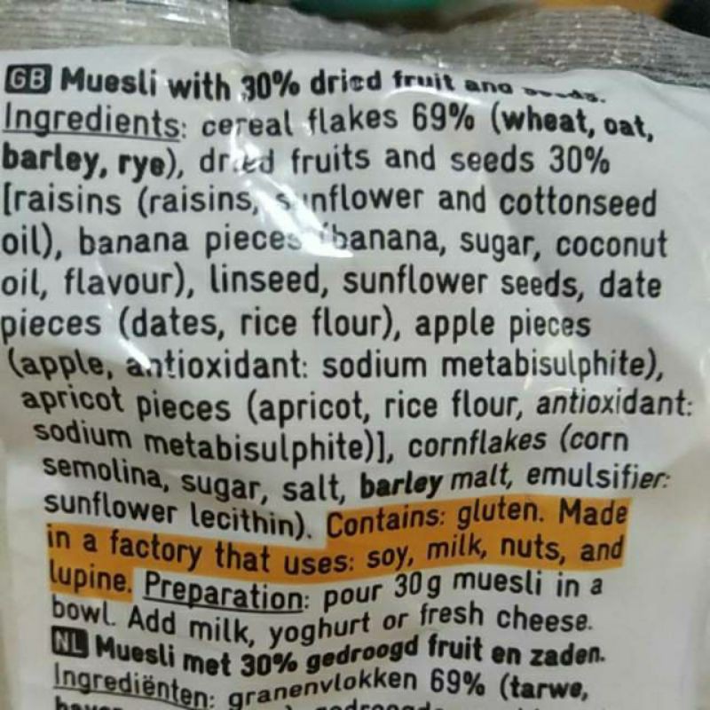 

!! Muesli Dried Fruit Sereal 1 Kg