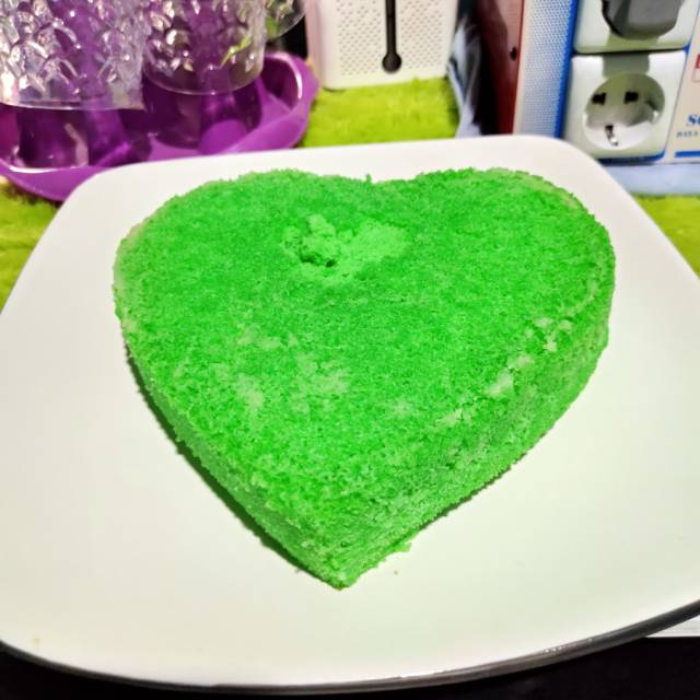 

Kue Pandan bentuk love