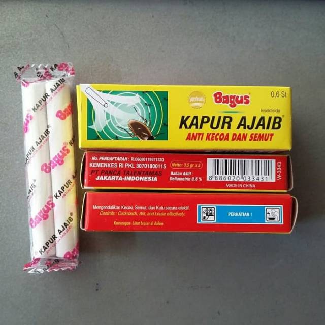 

Kapur ajib merk Bagus isi 2pcs harga mumer