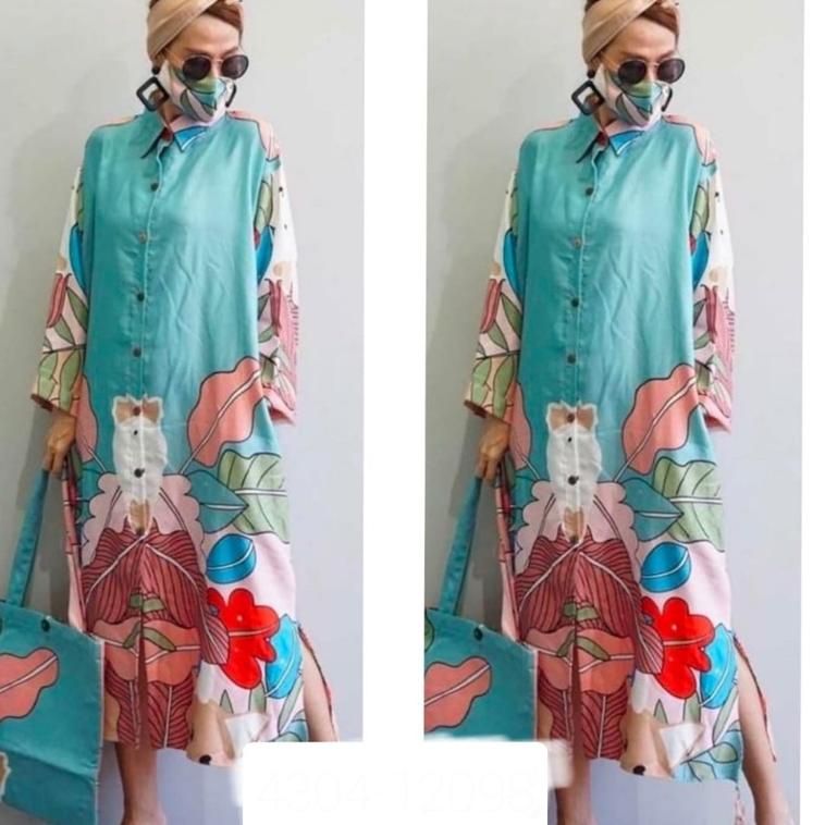 {Rap31au22ᴳ} TUNIK SISTERZZ TUNIK  ZARA DRESS VINTAGE MOTIF ABSTRAK DRESS BANGKOK PREMIUM