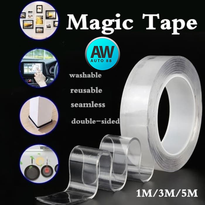 

Nano Magic 1 m Double Tape Bening Tahan Air 30mm x 1m TAPE PU SOFT GEL