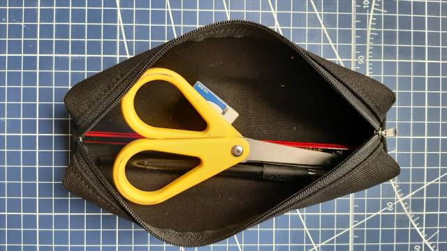 

Tempat pensil kanvas tempat alat tulis polos pria wanita anak-anak