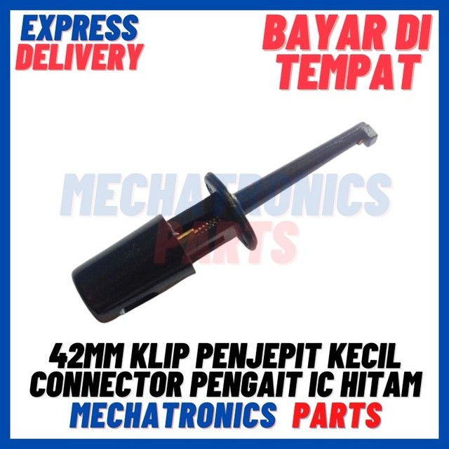 [DEV-9338] 42MM HOOK CLIP TEST KLIP PENJEPIT CONNECTOR JEPITAN KECIL PENGAIT IC HITAM