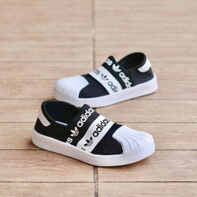 adidas superstar slip on kids cheap
