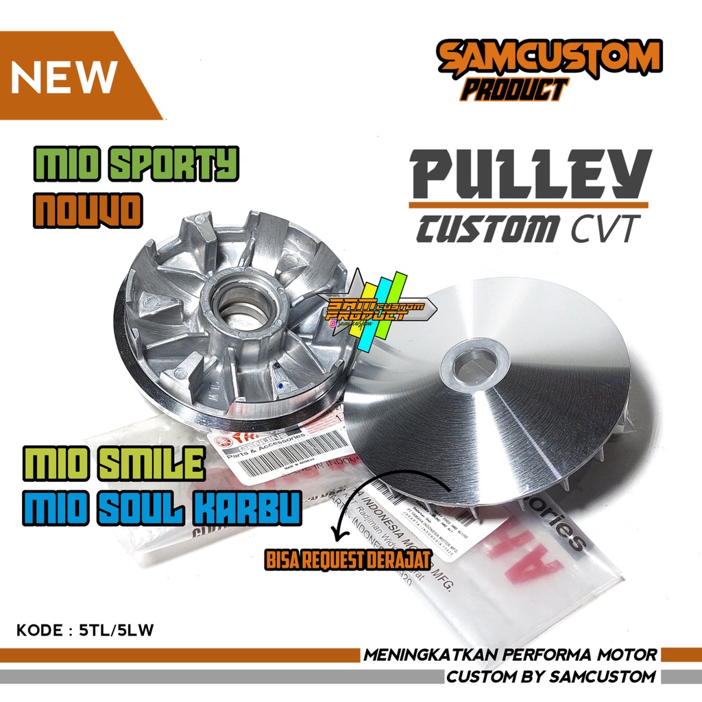 RUMAH ROLLER MIO SPORTY RUMAH ROLLER MIO RACING PULLEY MIO KODE 5LW