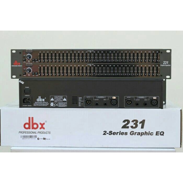 Equalizer DBX231 DBX 231 Grade A 2 x 31 Channel Dual Channel Equalizer DBX Graphic 2U Ori China Warn
