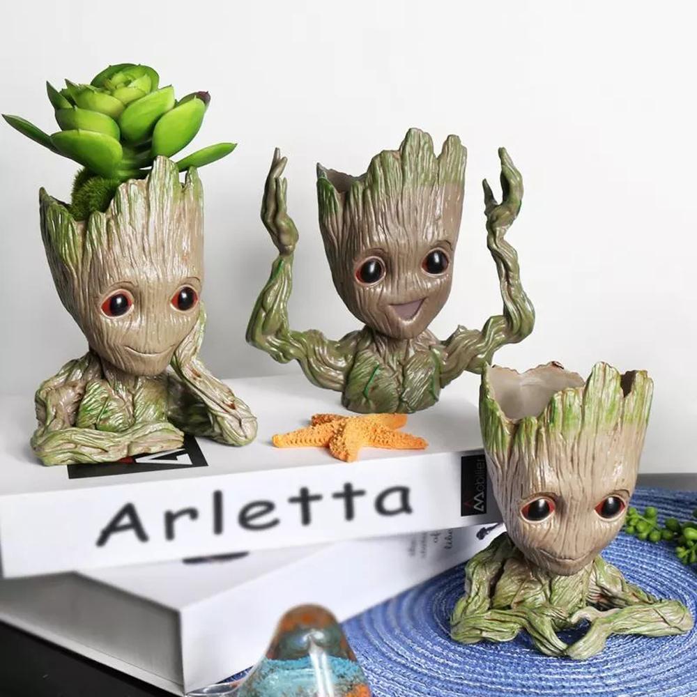 [Elegan] Groot Pot Bunga High Quality Multifungsi Garden Planter Untuk Hadiah Pena Pot Groot Model Mainan