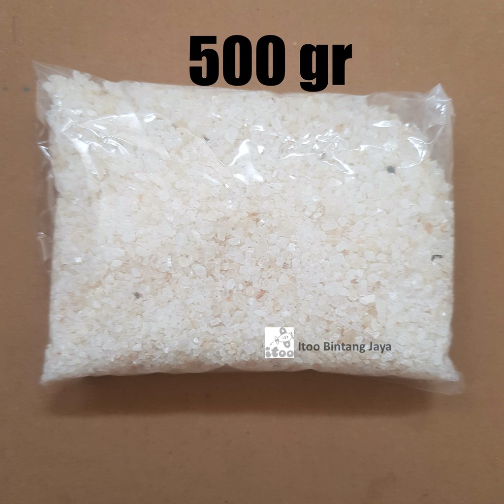 Media Kuarsa Pasir Silika Coklat Untuk Paludarium Karnivor- Kasar 500g