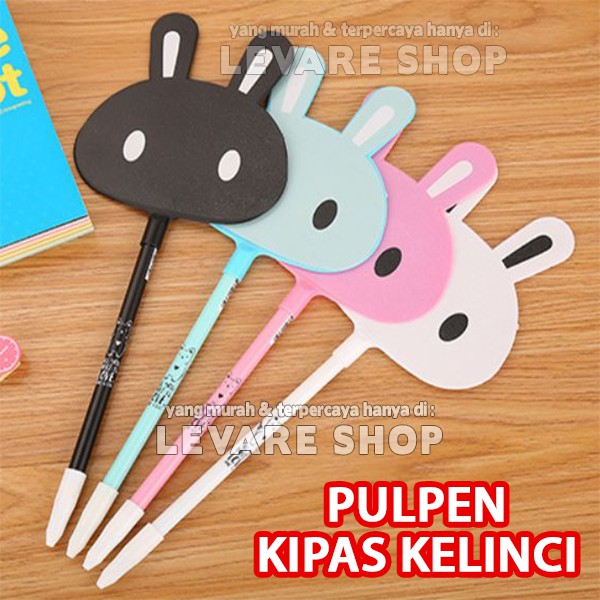 

Pulpen Gel Kipas Kelinci - Pen Kipas Tangan Karakter Rabbit Lucu