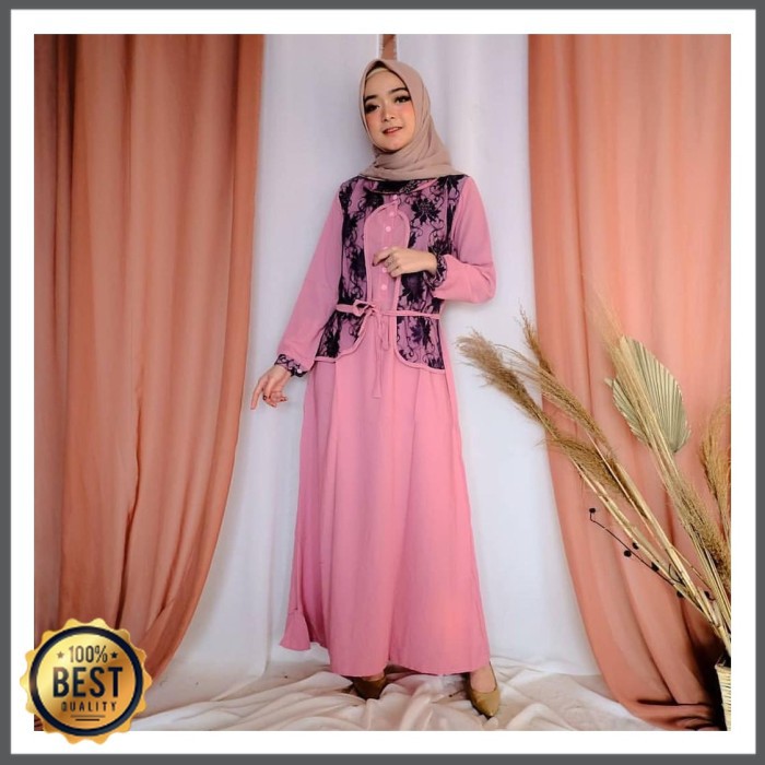 BAJU GAMIS MONZA WANITA DRESS MUSLIM JUMBO | BAHAN WOLFIS | GAMIS POLOS TERBARU REMAJA BUSUI