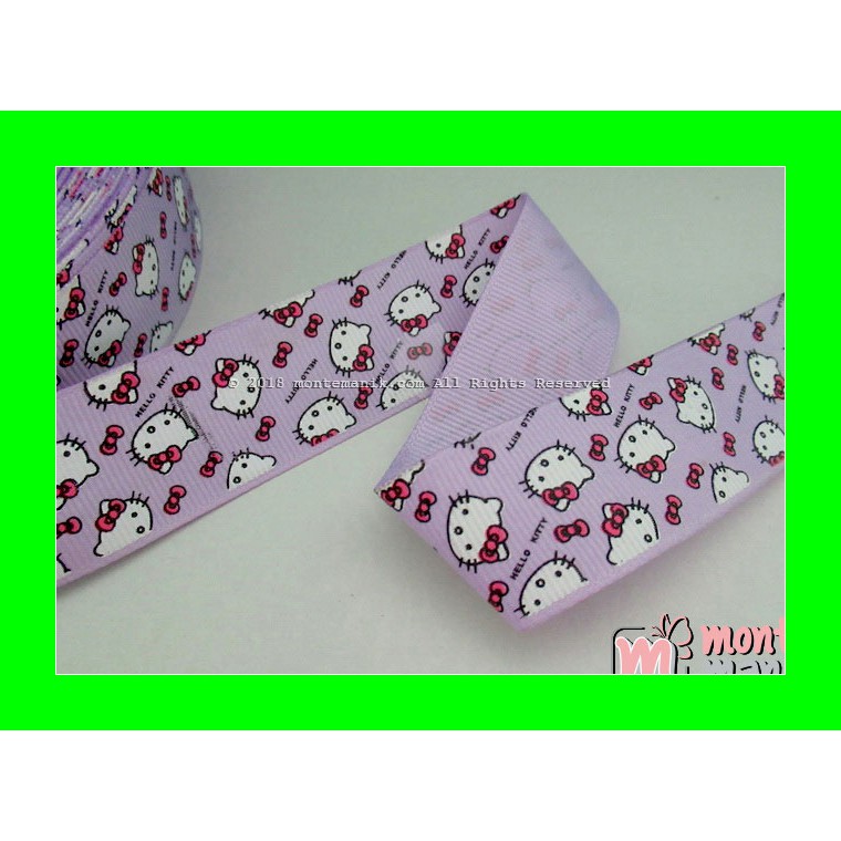 

Pita Grosgrain Motif Hello Kitty 1 Inch Ungu (PITA-218) TDD Craft Store