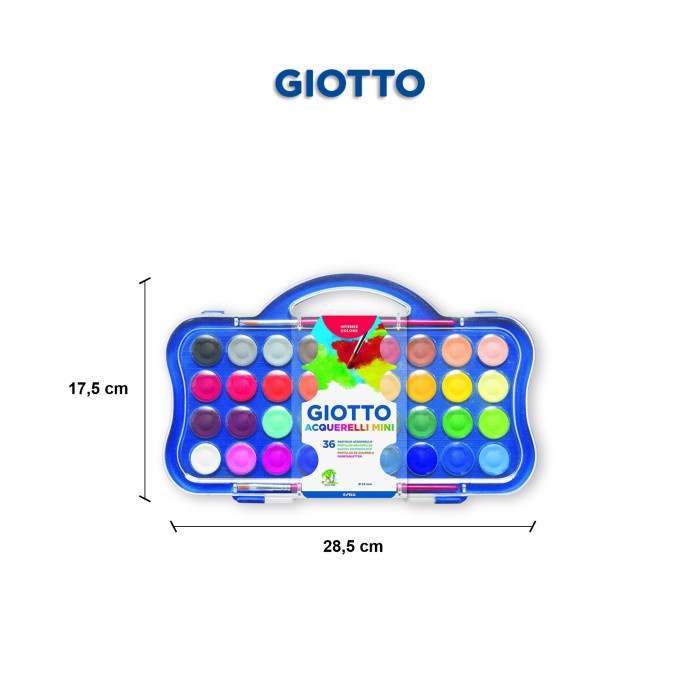 

Giotto Mini Watercolor Blocks 23mm 36 Colors #352700