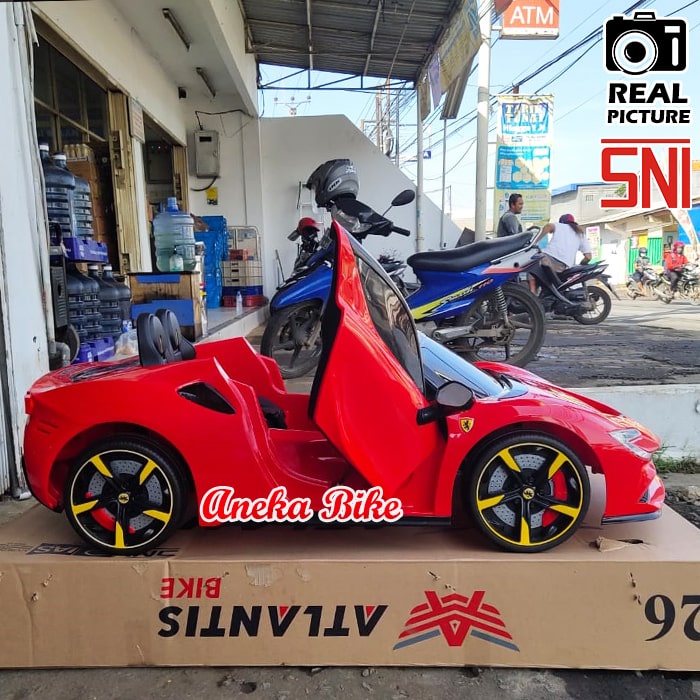 Mobil Aki Anak PMB 6188 Lamborghini Sport Remote Pintu Buka ( Remote + Gas Manual )-1