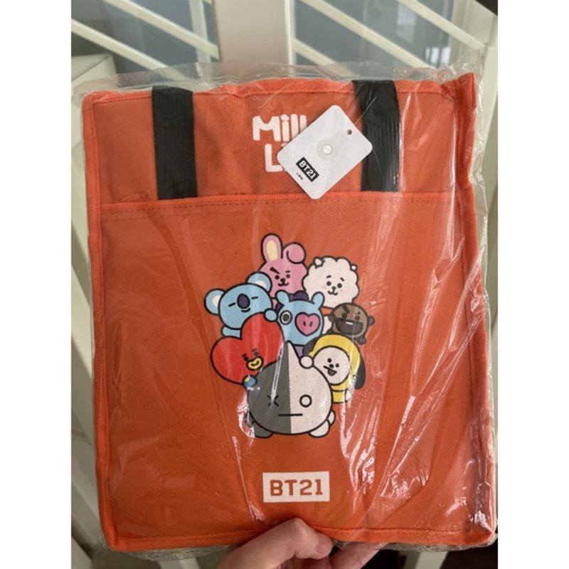 Cooler Bag Milk Life X Line BT21 BTS Official Marchandise