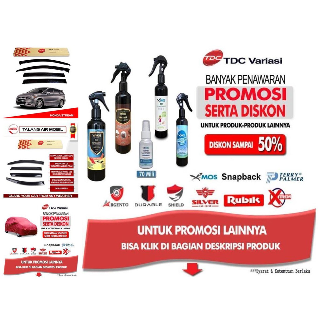 honda stream talang air solid black mcbc tdc