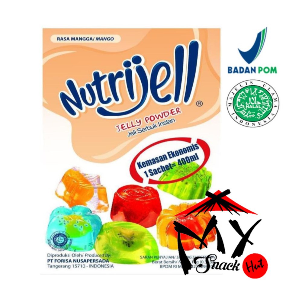 

NUTRIJELL MANGGA 10GR - NUTRIJEL MANGO JELLY POWDER - SERBUK JELI KONNYAKU SERAT INSTAN HALAL MUI