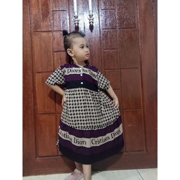 MIDI DRESS ANAK USIA 2 _ 3 _4_  TAHUN