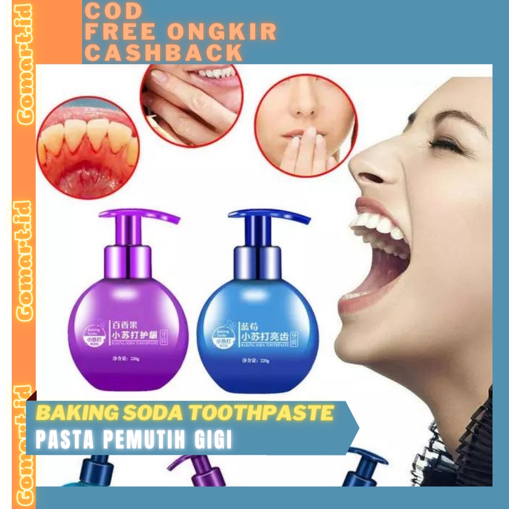 Odol Pemutih Gigi  - Pasta Pemutih Gigi - Baking Soda Removal Whitening Toothpaste Fruit