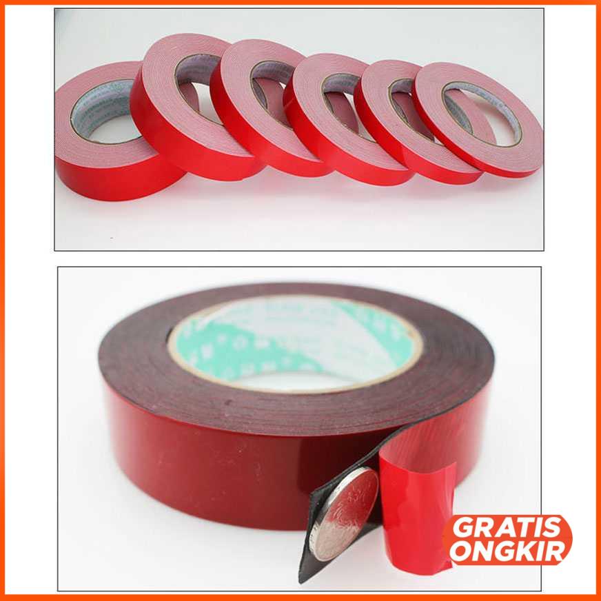 Tape Lakban Double Tape 3M Foam Serba Guna Size 10mx30mm