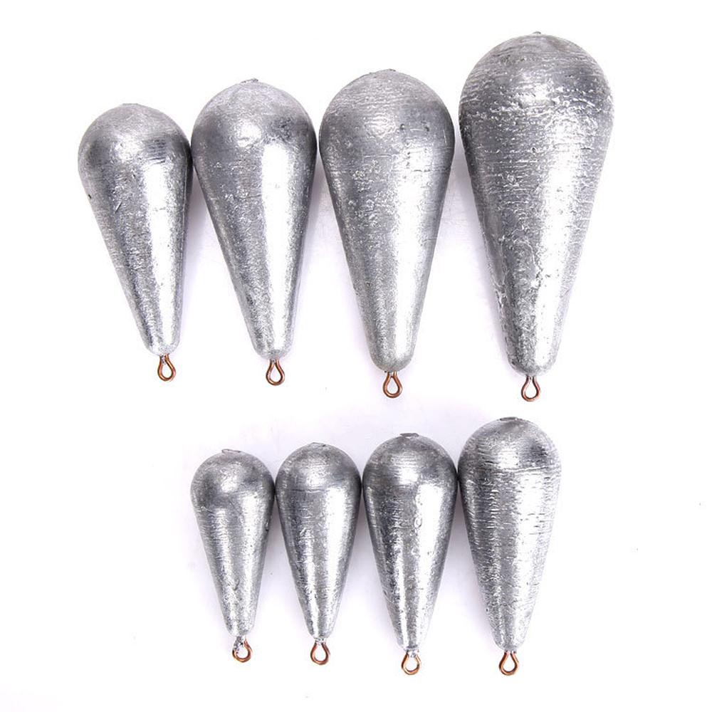 NICKOLAS1 Lead Sinkers Aksesoris Memancing Pemberat Ukuran 10g-100g Pemberat Timbal