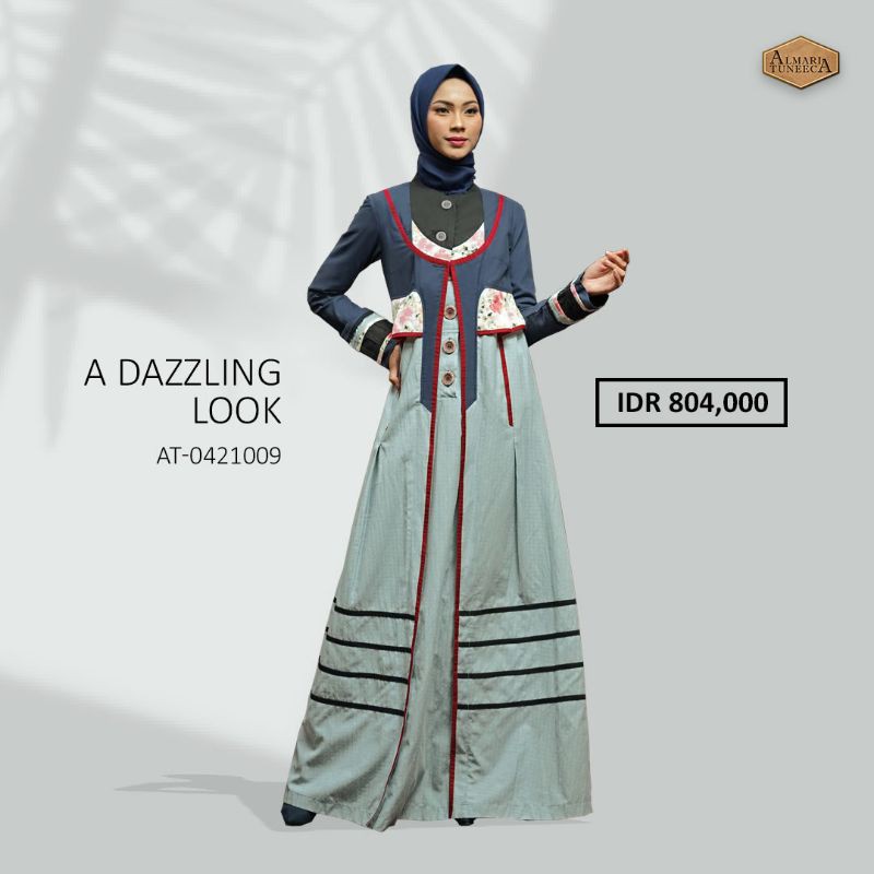 Almari Tuneeca AT-0421009 Ramadhan Series April 2021 Diskon Sale Promo Gamis Long Dress