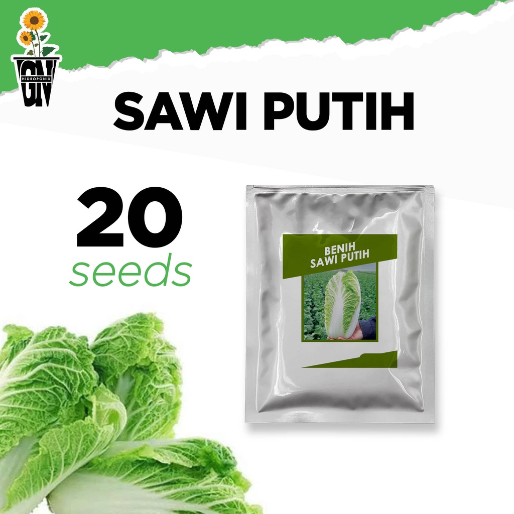 Benih Super Sawi Putih / Sawi Debok Sayur Dataran Rendah Tinggi - isi 20 biji