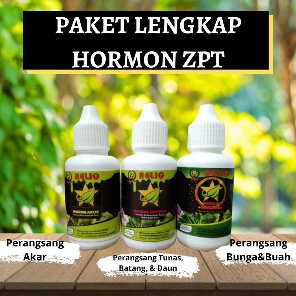 Paket Lengkap Hormon ZPT Auksin Giberlin sitokinin, Paket ZPT Hormon Tanaman RELIQ
