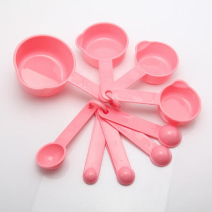 Measure Spoon 10/Set Pink 002041 / Sendok Takar Set Lengkap Pink