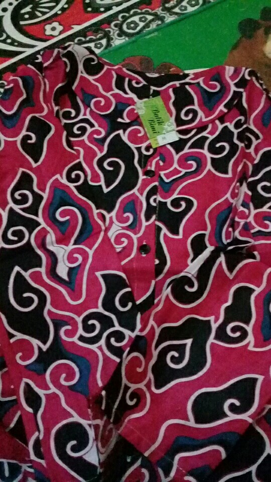 Blouse Batik Mega Mendung Anak Perempuan Lengan Panjang Usia Sd Smp