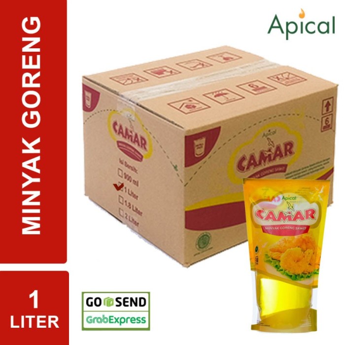 Jual Minyak Goreng Liter Karton Camar Apical Only Grab Bandung