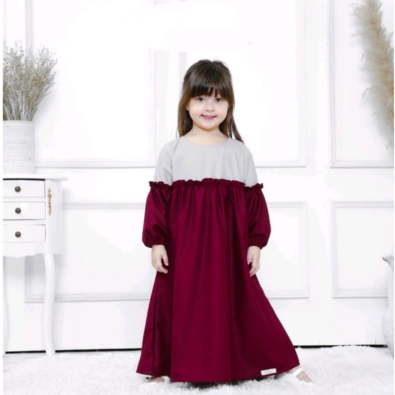 FITRI GAMIS/ GAMIS Couple anak & ibu/ GAMIS LEBARAN ANAK/ gamis couple