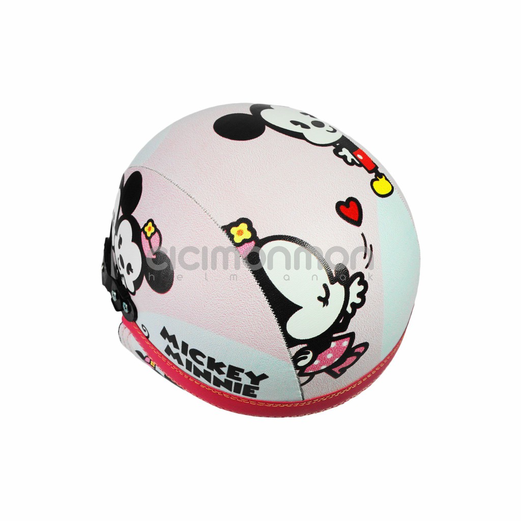 SUPER Helm Anak Retro Mickey Minnie Mouse