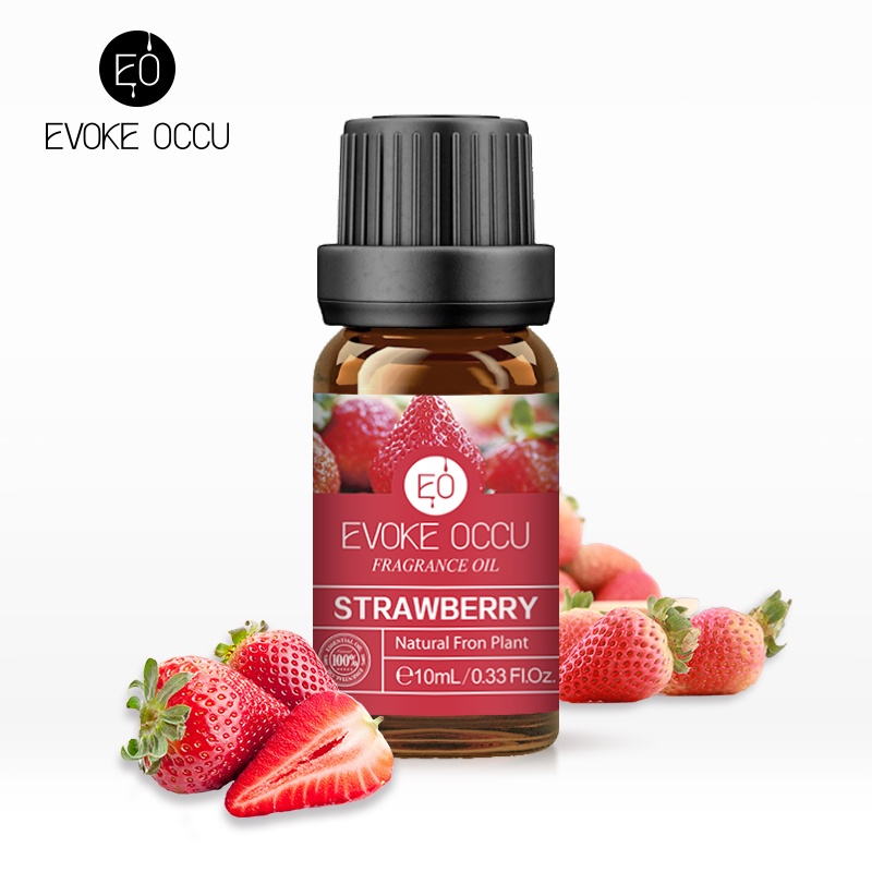 Evoke Occu - Strawberry 10ml Fragrance Oil Minyak Aroma Terapi Diffuser Humidifier Natural Relax Fresh Candle Soap Bath Aromatherapy