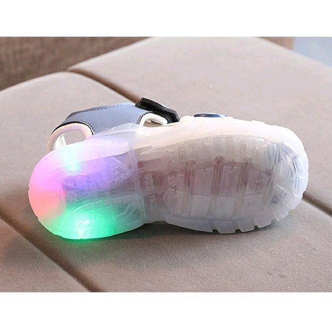 Juragan Junior [COD] Sandal ATIRA Lampu LED Anak Laki Laki Dan Perempuan Import Size 21-30