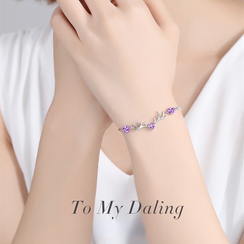 Gelang Bahan Stainless Steel 925 silver plated Gaya Korea Untuk Wanita