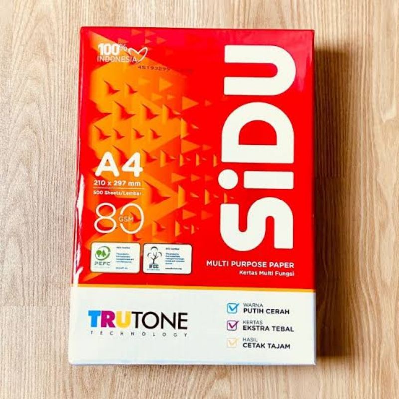 

Kertas HVS A4 80gram SIDU