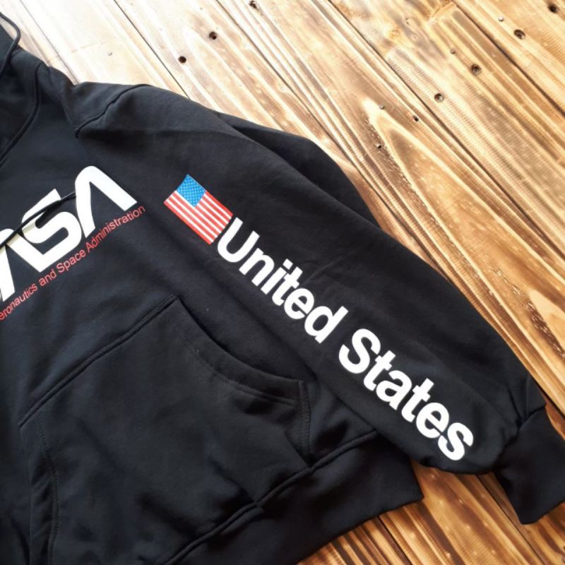 Sweater Hoodie Nasa H&amp;M United Space FullTag &amp; Lebel