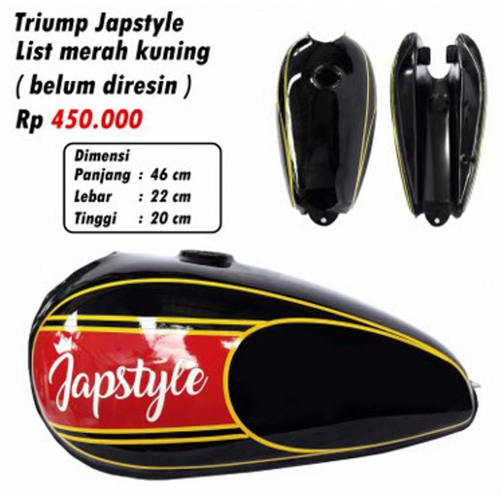 Tangki Tank Triumph Custom Japstyle Shopee Indonesia