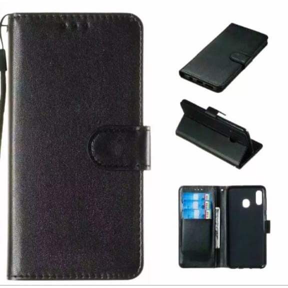 Case OPPO A3S Casing Hape Dompet Kulit Slot Sim Card