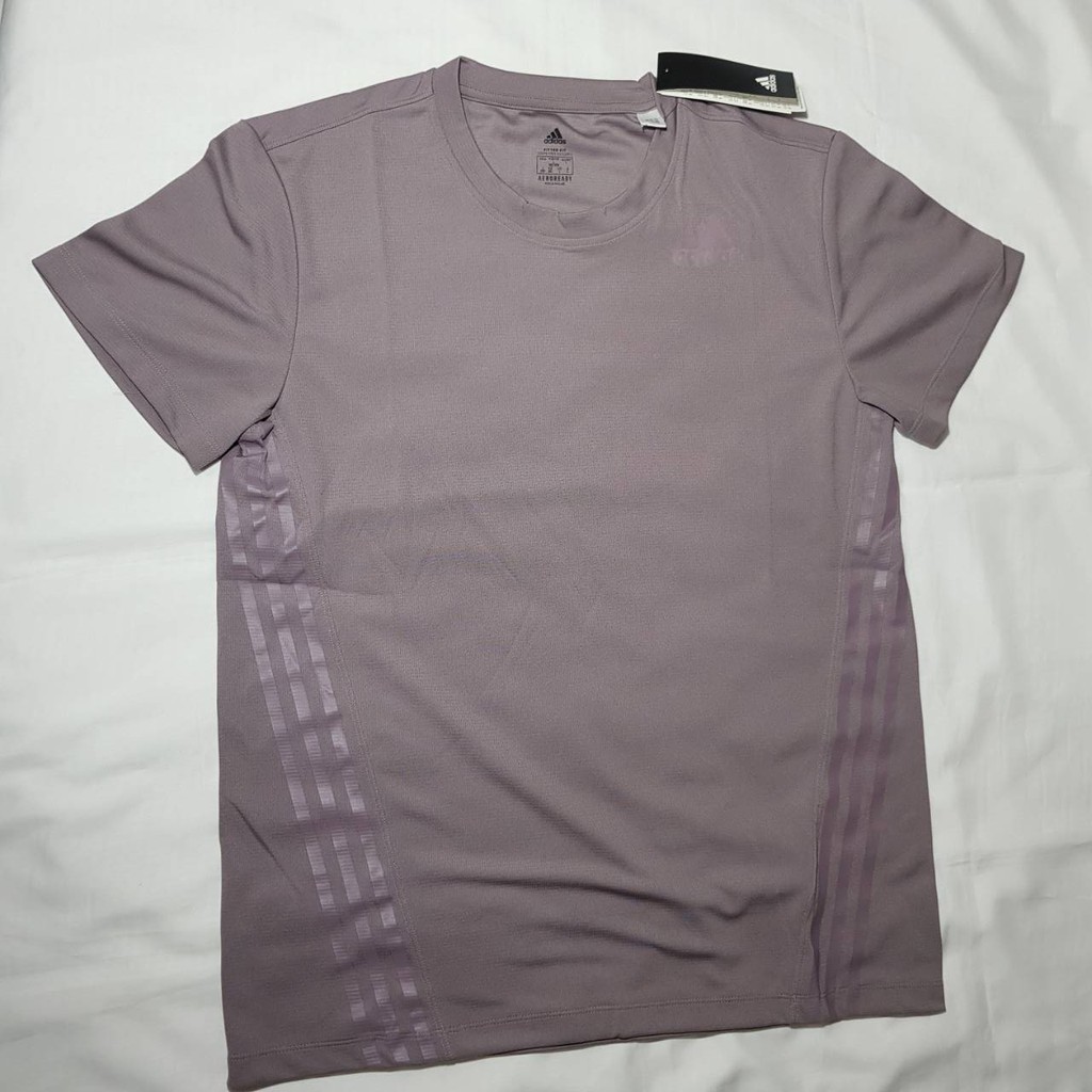 Baju olah raga pria baju running adidas AEROREADY 3-Stripes Tee asli baju lari pria baju adidas pria