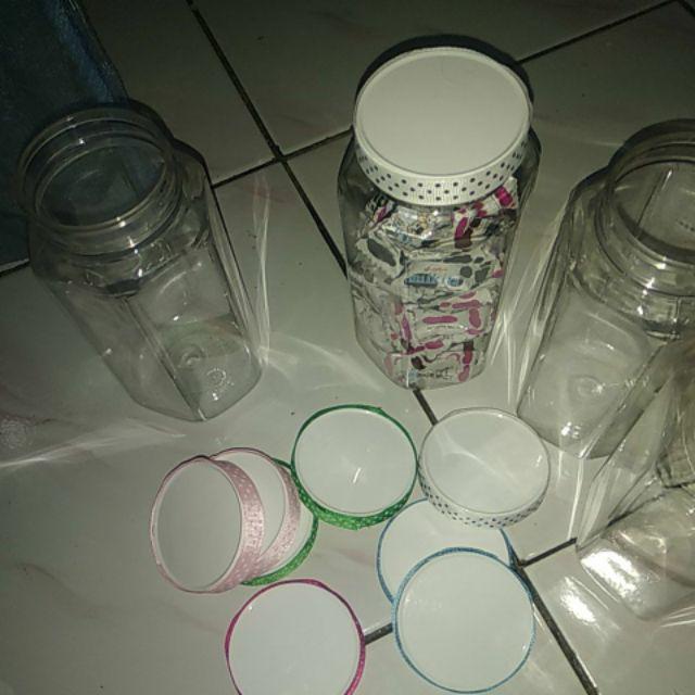 Toples Segienam Hexagonal/toples Kue Kering 700 Mili Toples Plastik Murah Bagus Tebal Snack Tinggi
