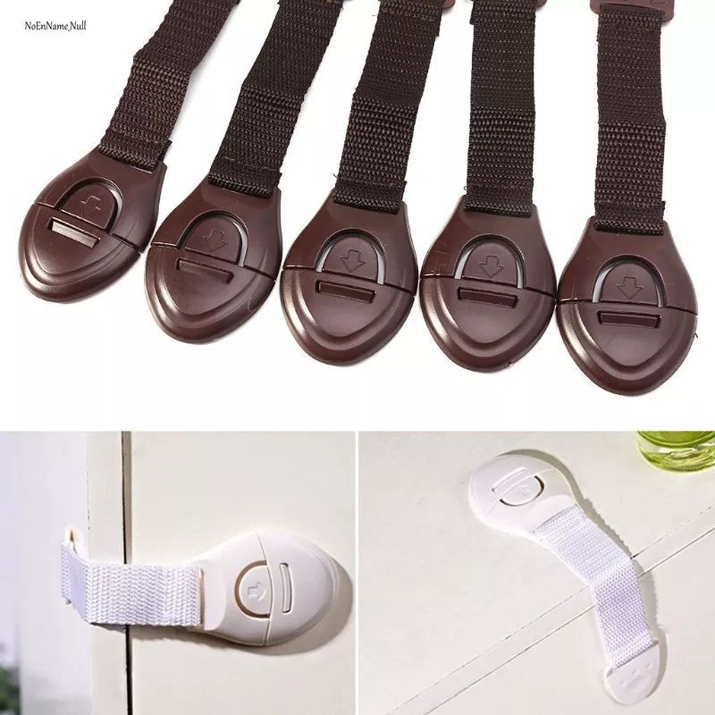 TOCUSHOP - Safety Belt Lock kunci pengaman anak bayi lemari pintu kulkas laci