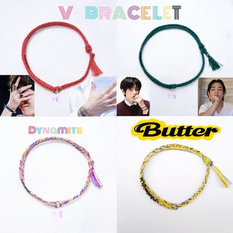 V Bracelet (gelang tali Taehyung BTS V). Silahkan baca deskripsi