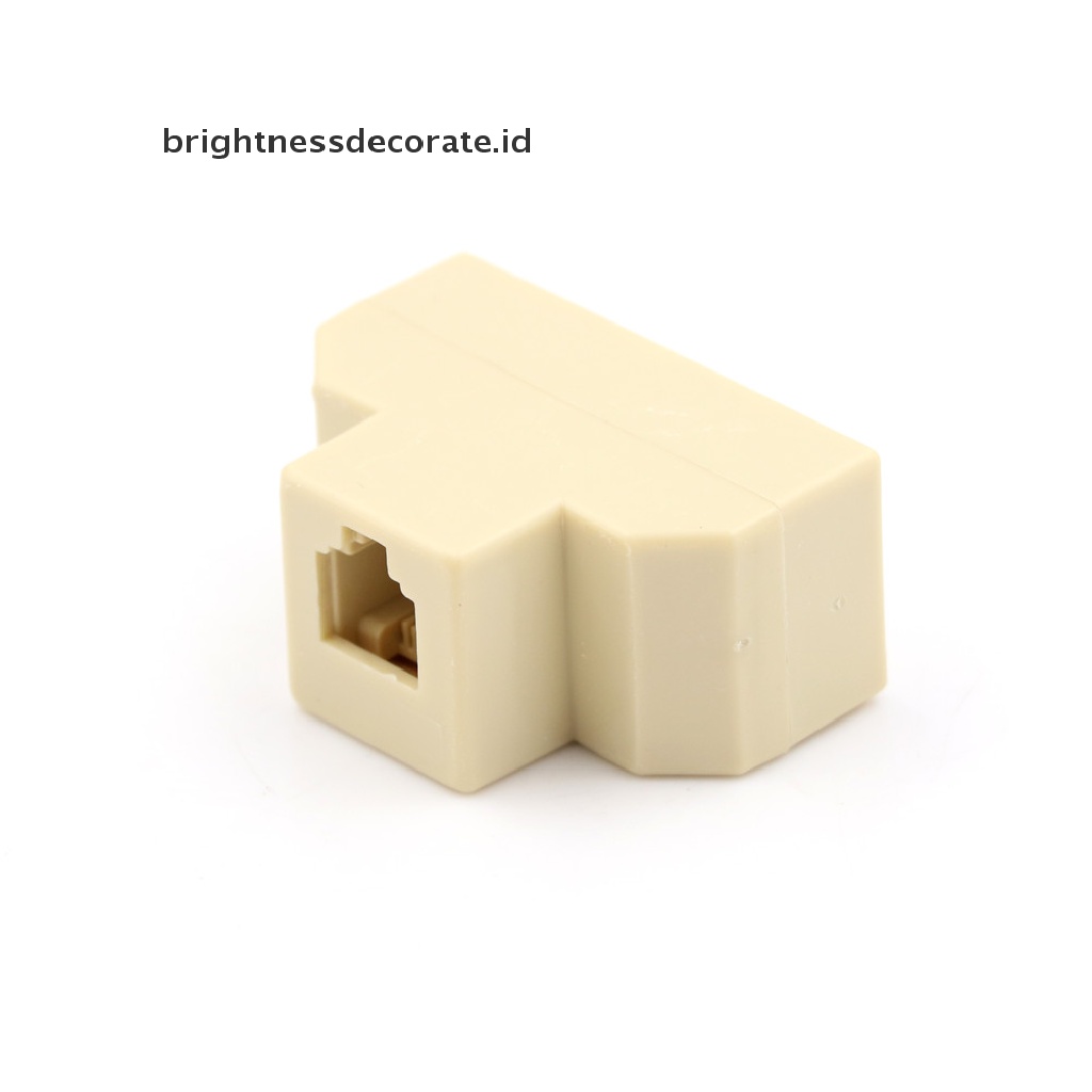 1pc Adapter Splitter Rj11 3 Arah 1m Ke 3 F Rj-11 6p4c