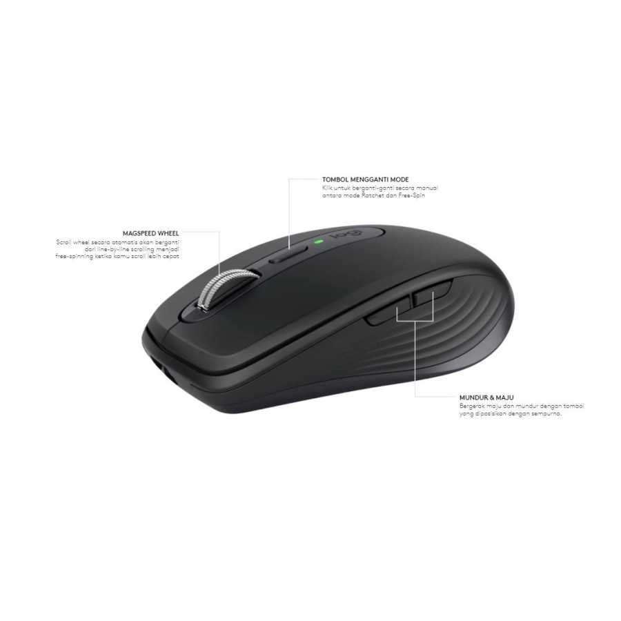 Logitech MX Anywhere 3 Mouse Wireless - Garansi Resmi 1 Tahun