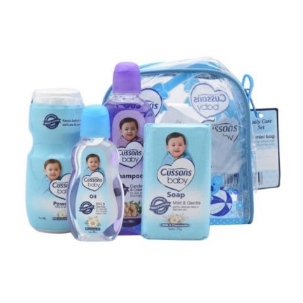 Cussons Baby Gift Bag Travel Paket Perawatan Mandi Bayi Medium &amp; Small