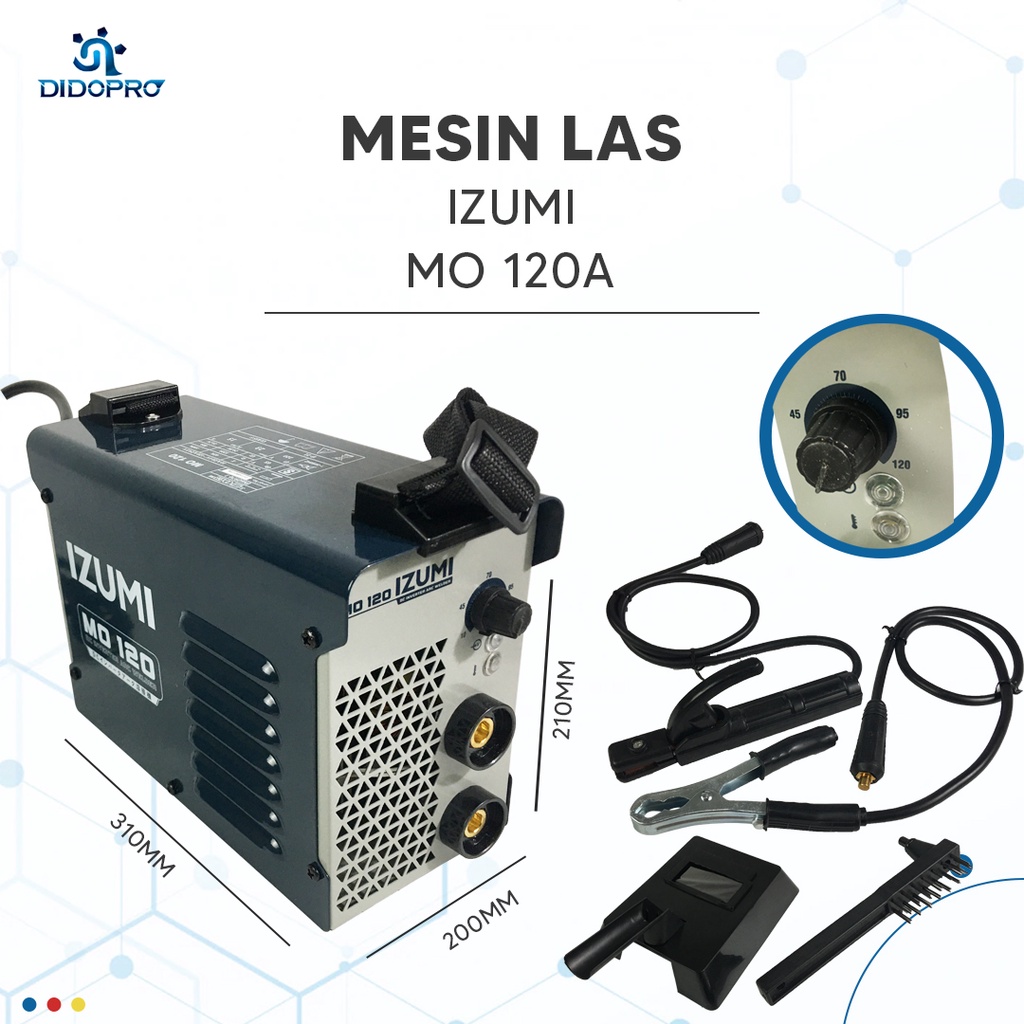 MULTIPRO SOLID 125 A-ST Mesin Travo Las Listrik Inverter 450 Watt / Mesin Las 450 Watt - Trafo Las Listrik - Inverter Las IZUMI MO 120