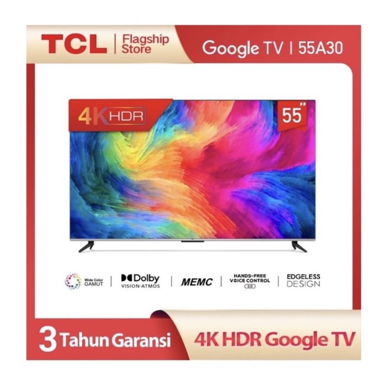 TCL 55 inch LED TV 4K UHD 55A30