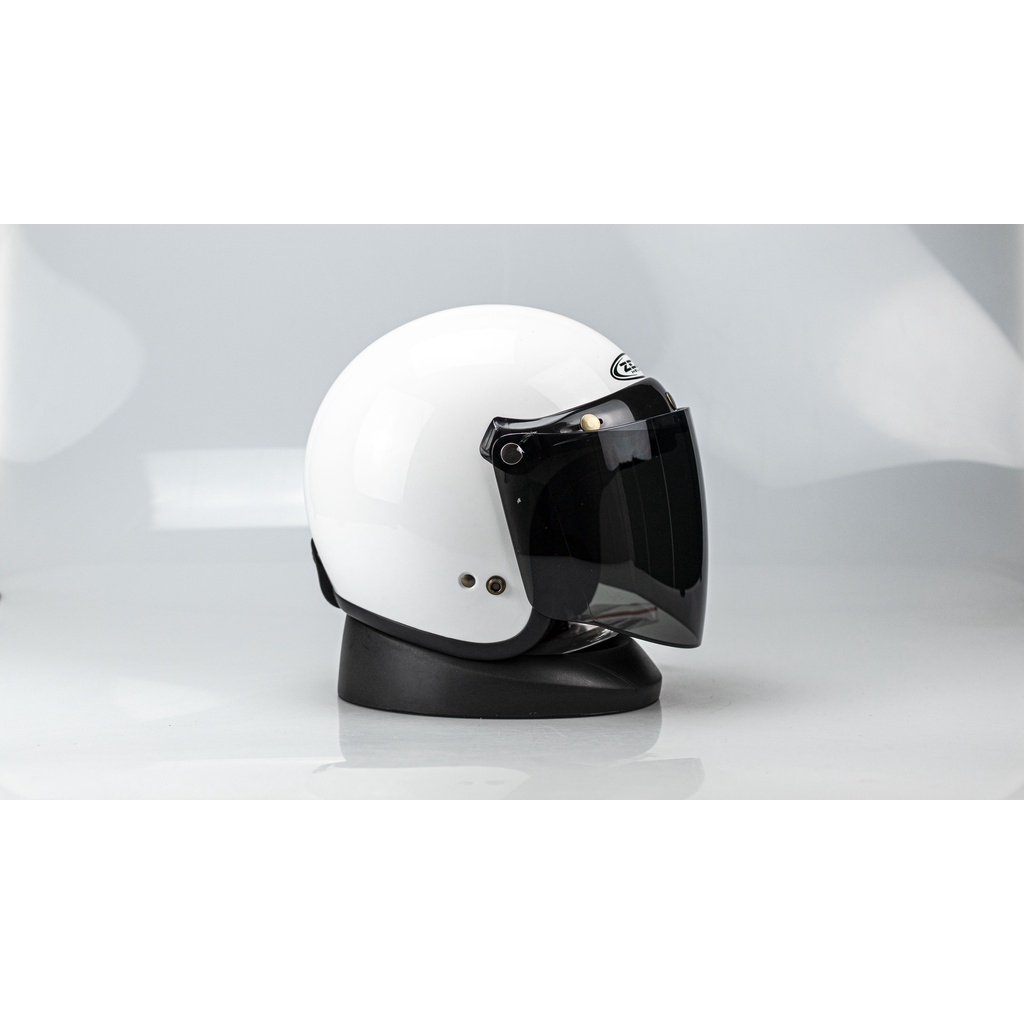 PAKET GANTENG HELM MOTOR ZEUS 385 385C ZS385C ZS385  WHITE HELM IMPORT ORI SNI