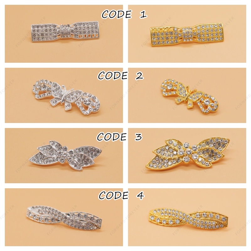 Pin Bros Kerongsang Kualitas Tinggi Warna Emassilver M70080